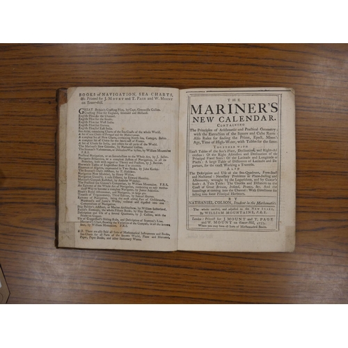 294 - COLSON NATHANIEL.  The Mariner`s New Calendar ... revised and adjusted to the New Stile by William M... 