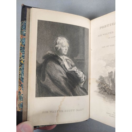 35 - SCOTT SIR WALTER.  The Poetical Works. 11 vols. in six. Eng. frontis & titles. 16mo. H... 