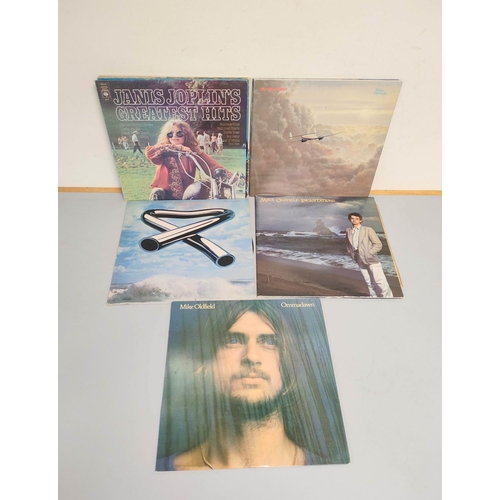 354 - Collection of Mike Oldfield albums to include Ommadawn, Five Miles Out, Hergest Ridge, also Janis Jo... 