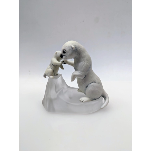 93 - The Humane Society Animal Collection by The Franklin Mint to include Arctic Family, Snow Pup, Harp S... 