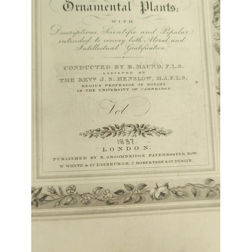 64 - MAUND B.  The Botanist. Eng. title. 86 hand col. plates (vol. 1 complete & part vol. 2 in one, s... 