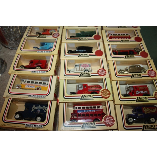 212 - Boxed Lledo and Days Gone vehicles to include buses, advertising vans and others.  (40)