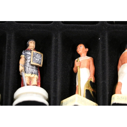 151 - Romans and Egyptians chess set.