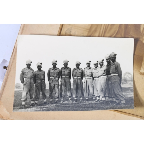 50 - Vintage photograph album to include some military photographs.