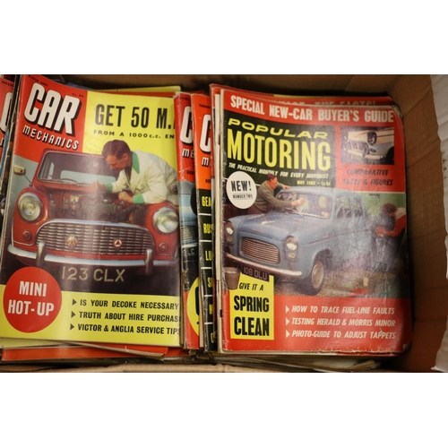 164 - Car interest, motor vehicle magazines to include Popular Motoring, Car Mechanics, The Auto Car, circ... 