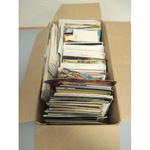 216 - Box containing approximately 600 postcards relating to wildlife dating predominantly from the 1950s-... 