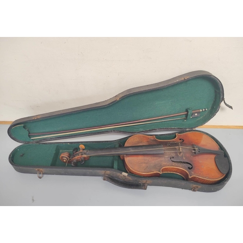 234 - Antique late 19th century German 4/4 'Excelsior' violin after Stradivarius by Alfred Moritz of Dresd... 