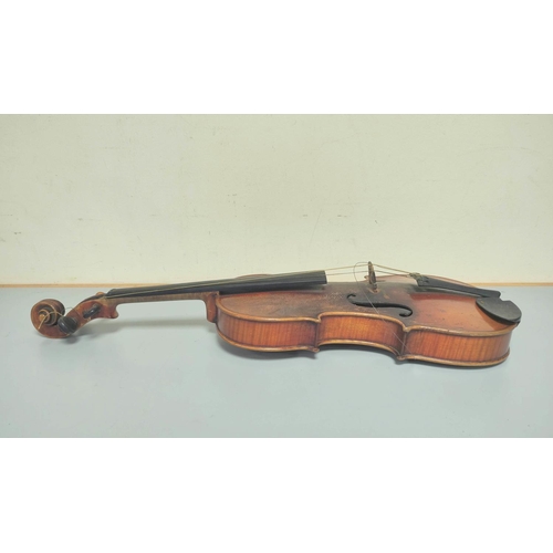 234 - Antique late 19th century German 4/4 'Excelsior' violin after Stradivarius by Alfred Moritz of Dresd... 