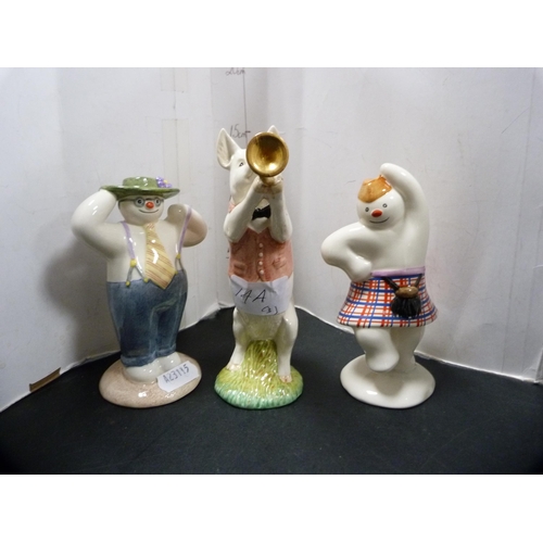 14A - Two Royal Doulton figures from 'The Snowman' collection and a Beswick figure of a pig, 'Matthew the ... 