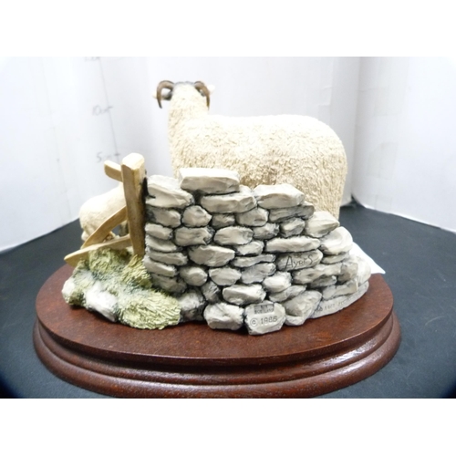 20 - Border Fine Arts group, 'Spring Lambing' on a plinth base from the All Creatures Great and Small ran... 