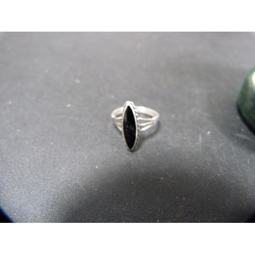 52 - Signet sterling silver cufflink set, boxed, late Victorian silver and gold fob, silver and moonstone... 