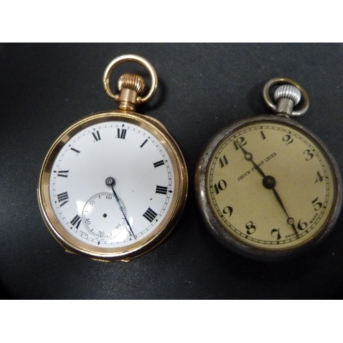 58 - Bag containing miscellaneous pocket watches to include rolled gold, Swiss made, Ingersoll, Westclox ... 