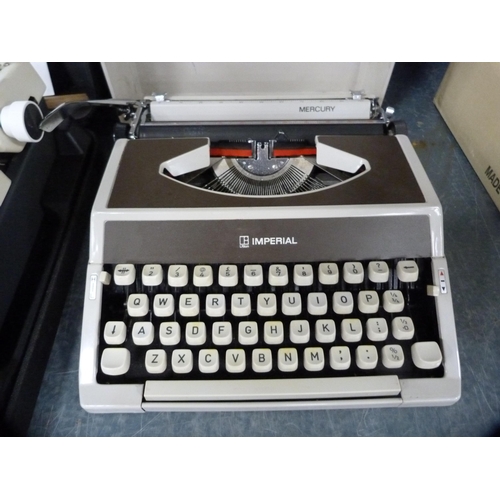 74 - Olympia typewriter, cased, and another.&nbsp; (2)