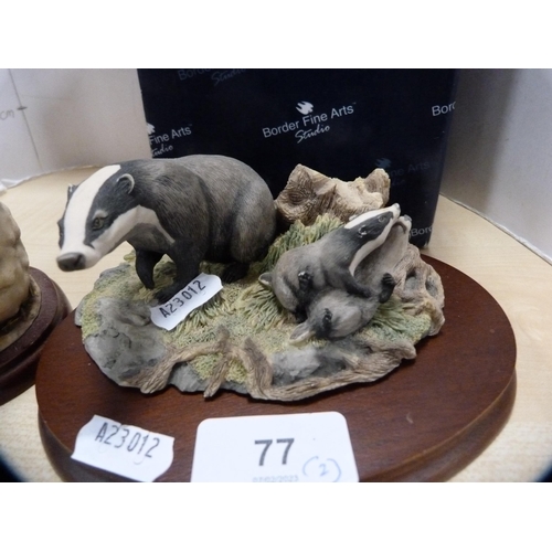 77 - Border Fine Arts group, 'Contented' from the James Herriot Studio collection, A5905, by Kerry Bell, ... 