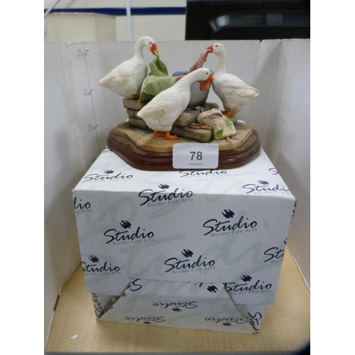 78 - Border Fine Arts group, 'Pegging Out' from the James Herriot Studio collection, no. A20106, on a fix... 