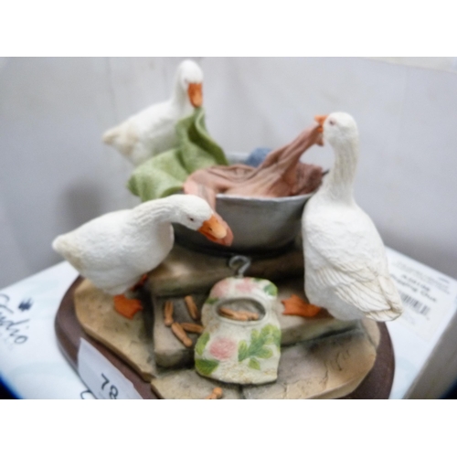 78 - Border Fine Arts group, 'Pegging Out' from the James Herriot Studio collection, no. A20106, on a fix... 