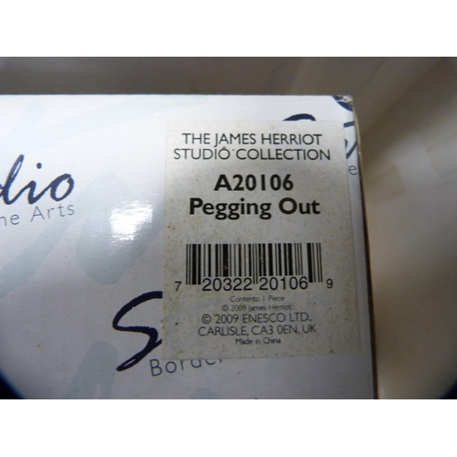78 - Border Fine Arts group, 'Pegging Out' from the James Herriot Studio collection, no. A20106, on a fix... 