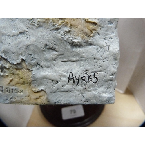 79 - Border Fine Arts group, 'Tawny Owl and Fungi' by Russell Willis, no. 48331, and another of an owl pe... 