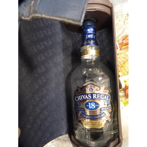 93 - Two cartons containing various whisky and liqueur miniatures.