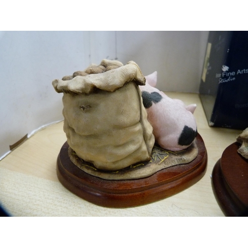 77 - Border Fine Arts group, 'Contented' from the James Herriot Studio collection, A5905, by Kerry Bell, ... 