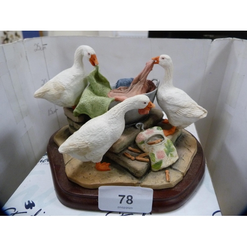 78 - Border Fine Arts group, 'Pegging Out' from the James Herriot Studio collection, no. A20106, on a fix... 