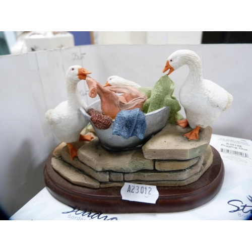 78 - Border Fine Arts group, 'Pegging Out' from the James Herriot Studio collection, no. A20106, on a fix... 