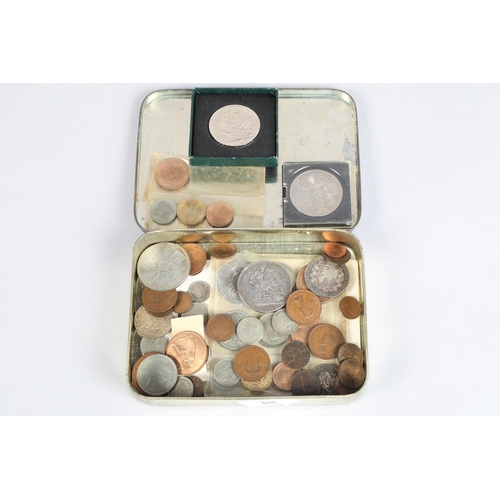88 - Tin of assorted 20th century British coins