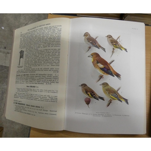 3 - The Handbook of British Birds, five volumes.