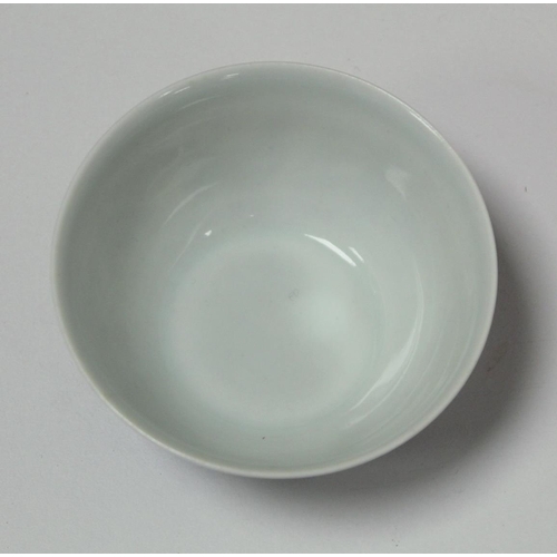 237 - Chinese Doucai porcelain chicken bowl, the base with six character Chenghua mark within double squar... 