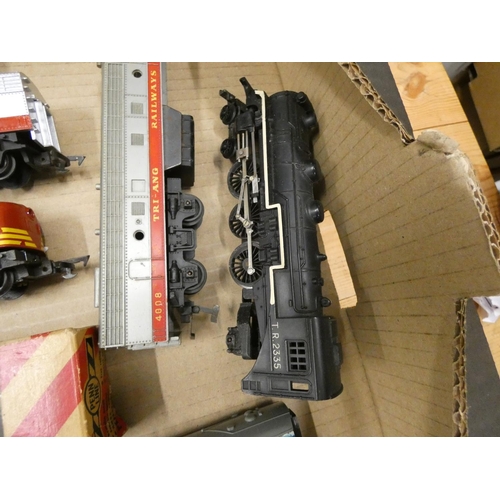 210 - Box of model locomotives and rolling stock.