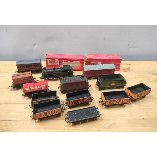 74 - Quantity of vintage Hornby OO gauge locomotive and rolling stock including BR Black 2206, Hornby Dub... 