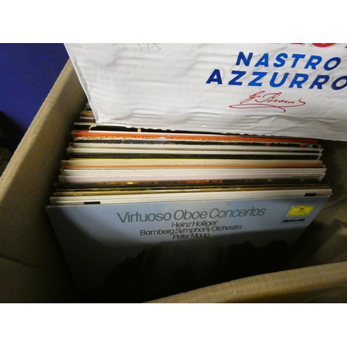 428 - Three boxes of classical records.