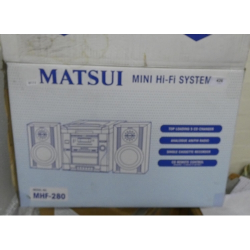 426 - Matsui Hi-fi system.