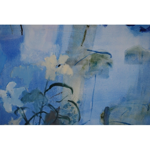 313 - Patti Lean (Scottish, Contemporary)Still life of flowers in a vaseSigned, acrylic on canvas, 101cm x... 