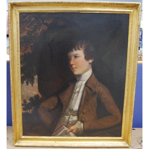 315 - Attributed to Charles Smith (Scottish, 1749 - 1824)Portrait of Robert Akers, half lengthOil on canva... 