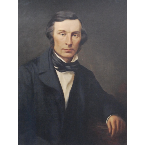 328 - 19th/20th Century British SchoolPortrait of a gentleman wearing a black bow tie, white shirt and bla... 