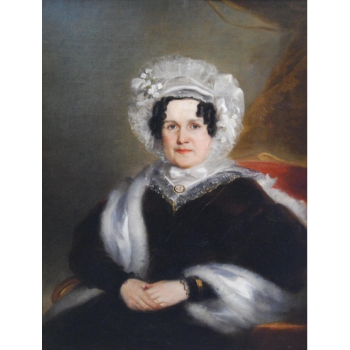 342 - 19th Century British SchoolPortrait of Mrs Obadiah Willans, wife of Mr Obadiah Willans and Great Aun... 