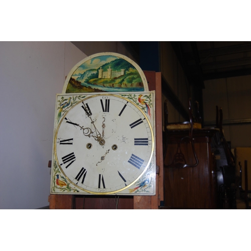 163 - William IV Scottish mahogany cased eight day longcase clock, c. 1835, the painted 12in dial marked i... 