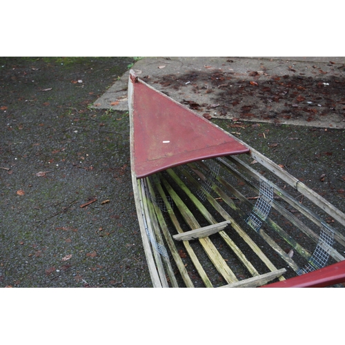 203 - Full-size Canadian Type PBK 51 16ft wooden canoe, designed by PW Blandford, Stratford-upon-Avon, wit... 