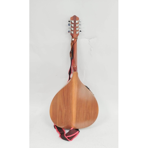 232 - David Freshwater luthier Fochabers Scotland electric octave mandolin of teardrop form. Interior labe... 