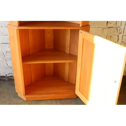 Unfinished on sale corner cabinet