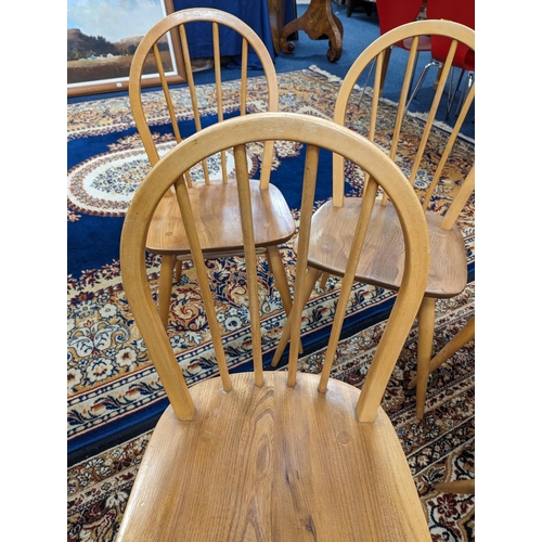 478 - Set of six Ercol Windsor hoop back chairs.