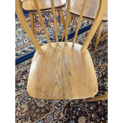 478 - Set of six Ercol Windsor hoop back chairs.