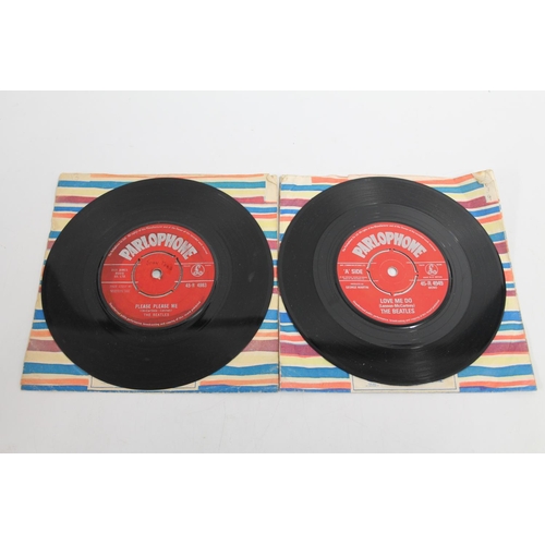 357 - Beatles Red Parlophone singles of Please Please Me (McCartney-Lennon) 7XCE 17217-1N, 17218-1N and Lo... 