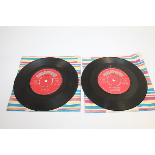 357 - Beatles Red Parlophone singles of Please Please Me (McCartney-Lennon) 7XCE 17217-1N, 17218-1N and Lo... 