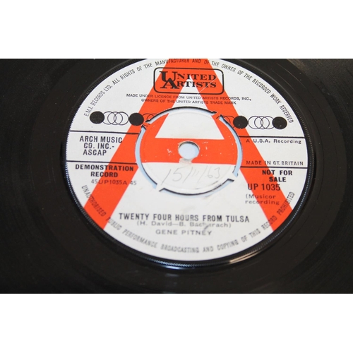 359 - Demo record single of Gene Pitney Twenty Four Hours from Tulsa (not for sale copy).