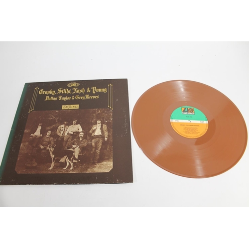 367 - Collection of mixed records to include Crosby, Stills, Nash and Young Deja Vu in coloured vinyl. Rol... 