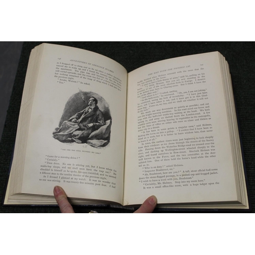 263 - CONAN DOYLE A.  The Adventures of Sherlock Holmes. Text illus. Large 8vo. Rebound half dark morocco.... 