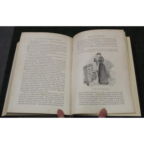 263 - CONAN DOYLE A.  The Adventures of Sherlock Holmes. Text illus. Large 8vo. Rebound half dark morocco.... 