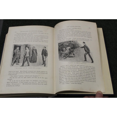 263 - CONAN DOYLE A.  The Adventures of Sherlock Holmes. Text illus. Large 8vo. Rebound half dark morocco.... 